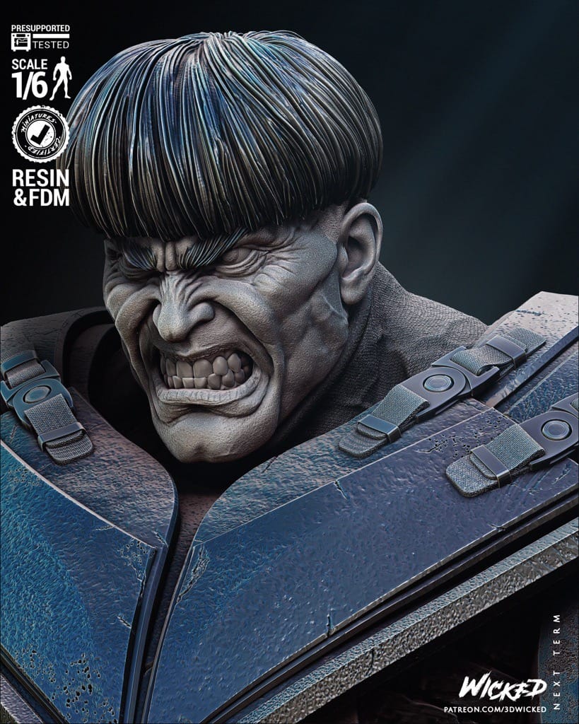 P站图纸印象馆 3DWicked 漫威 天启骑士 亚伯拉罕·基罗斯 3DWicked 漫威 天启骑士 亚伯拉罕·基罗斯