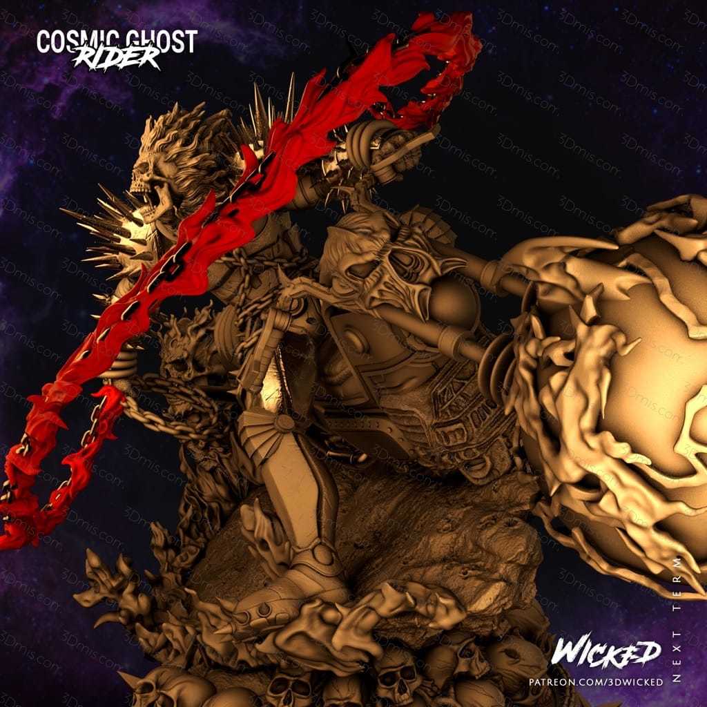 3DWicked 漫威 恶灵骑士 灵魂战车