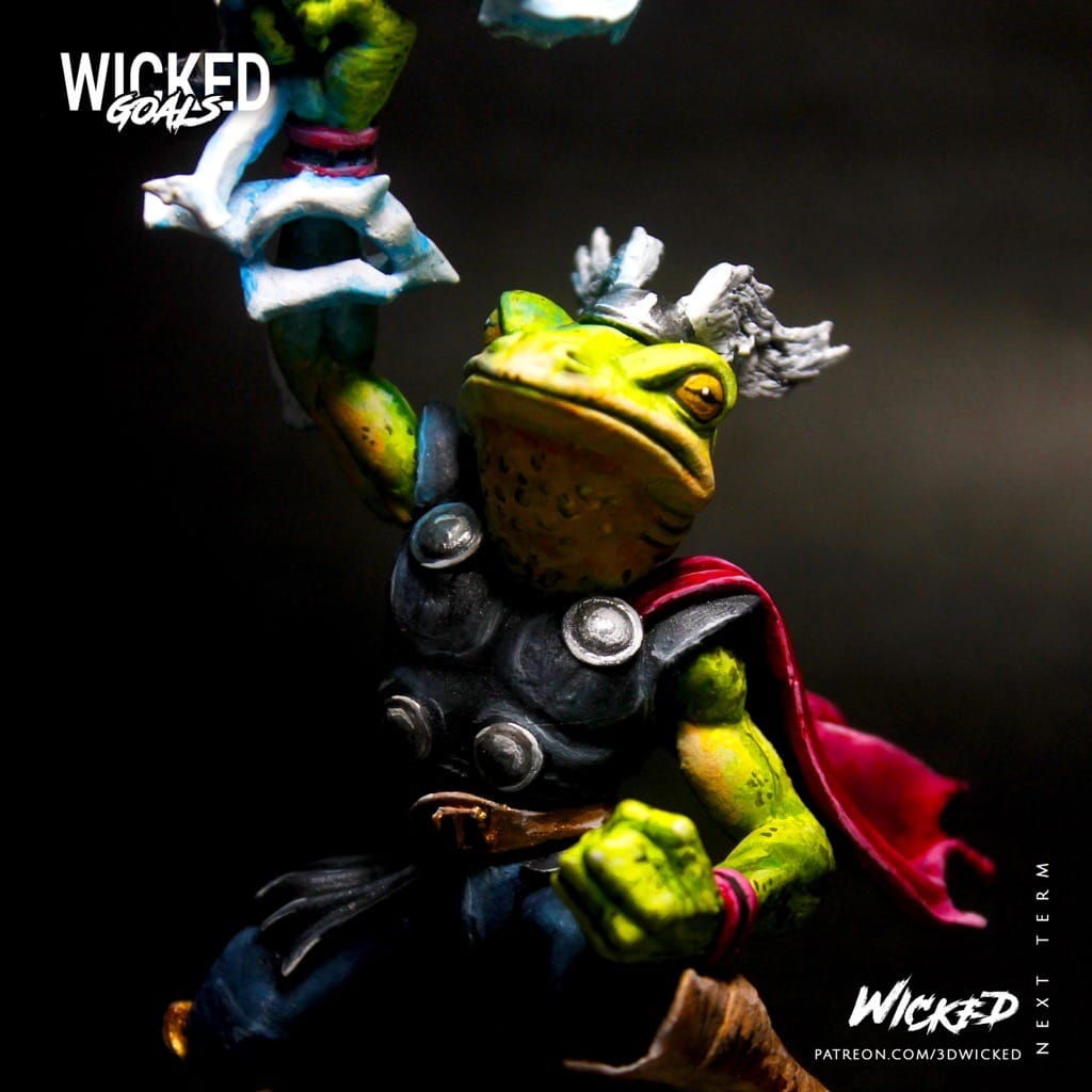 P站图纸印象馆 3DWicked 漫威 青蛙雷神 3DWicked 漫威 青蛙雷神