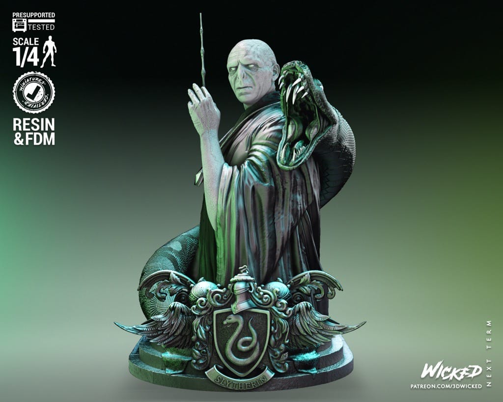 P站图纸印象馆 3DWicked 哈利波特 伏地魔 3DWicked 哈利波特 伏地魔