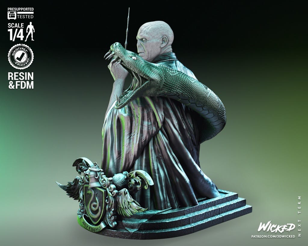 P站图纸印象馆 3DWicked 哈利波特 伏地魔 3DWicked 哈利波特 伏地魔