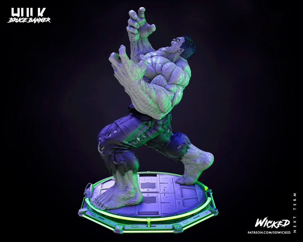 P站图纸印象馆 3DWicked 漫威 复联 浩克 3DWicked 漫威 复联 浩克