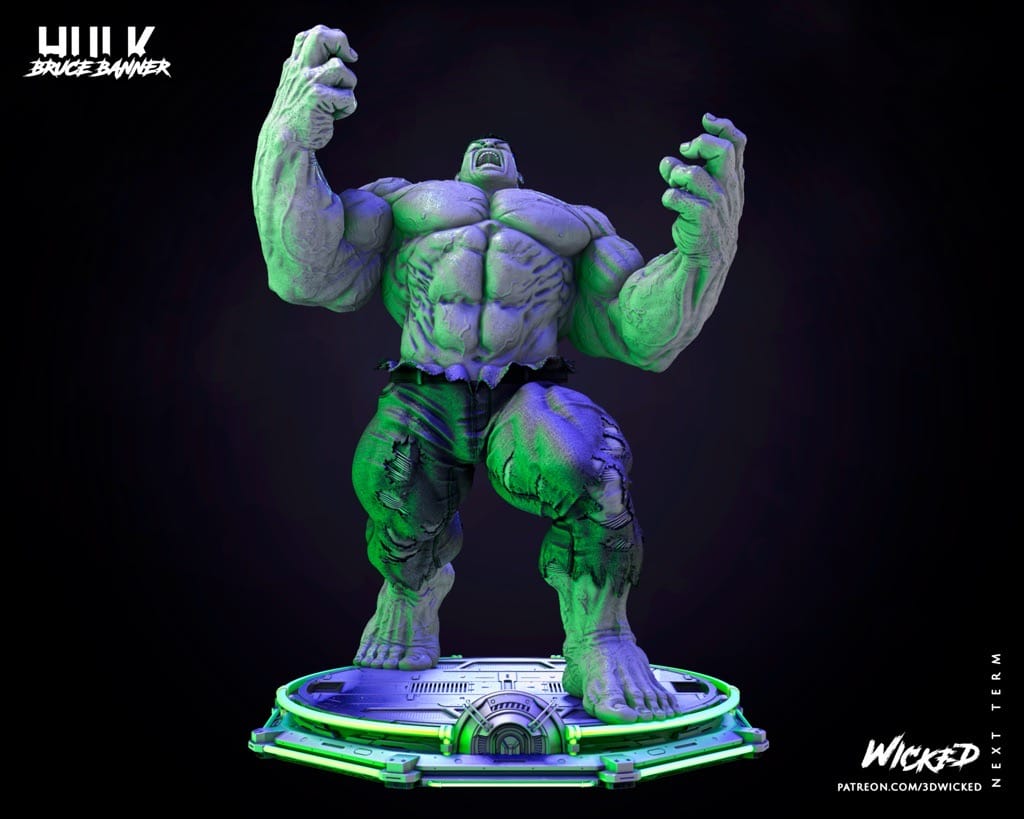 P站图纸印象馆 3DWicked 漫威 复联 浩克 3DWicked 漫威 复联 浩克
