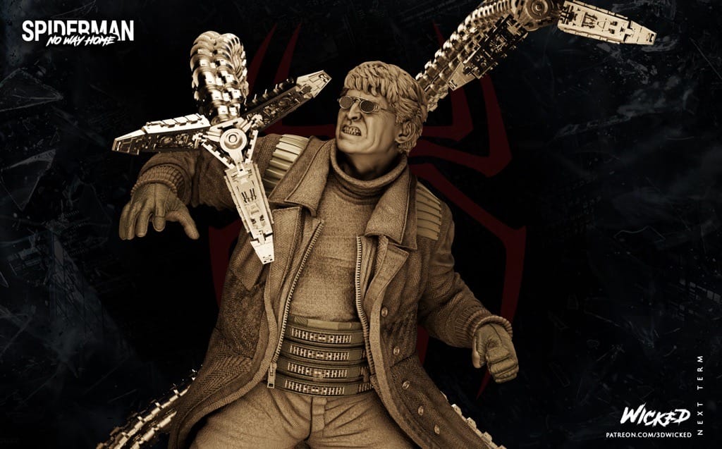 P站图纸印象馆 3DWicked 漫威 蜘蛛侠 博士章鱼 3DWicked 漫威 蜘蛛侠 博士章鱼