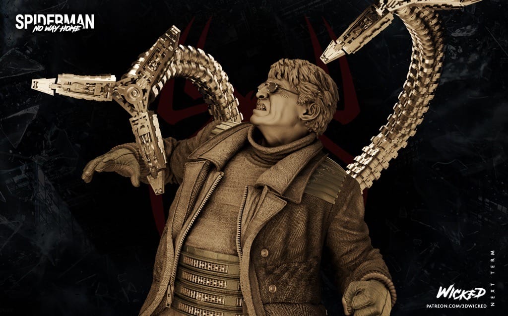 P站图纸印象馆 3DWicked 漫威 蜘蛛侠 博士章鱼 3DWicked 漫威 蜘蛛侠 博士章鱼