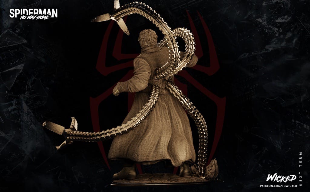 P站图纸印象馆 3DWicked 漫威 蜘蛛侠 博士章鱼 3DWicked 漫威 蜘蛛侠 博士章鱼