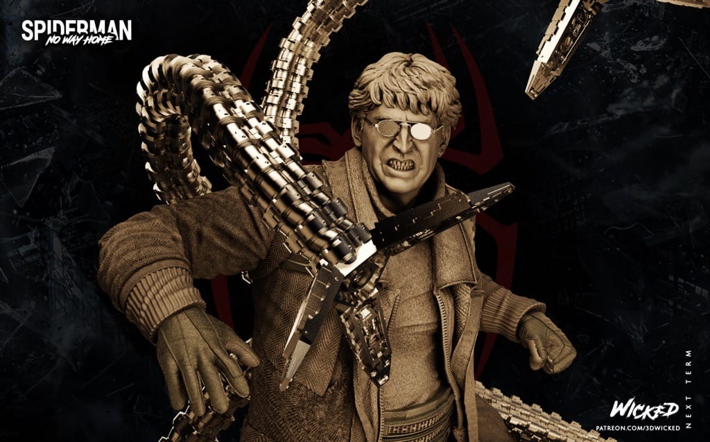 P站图纸印象馆 3DWicked 漫威 蜘蛛侠 博士章鱼 3DWicked 漫威 蜘蛛侠 博士章鱼