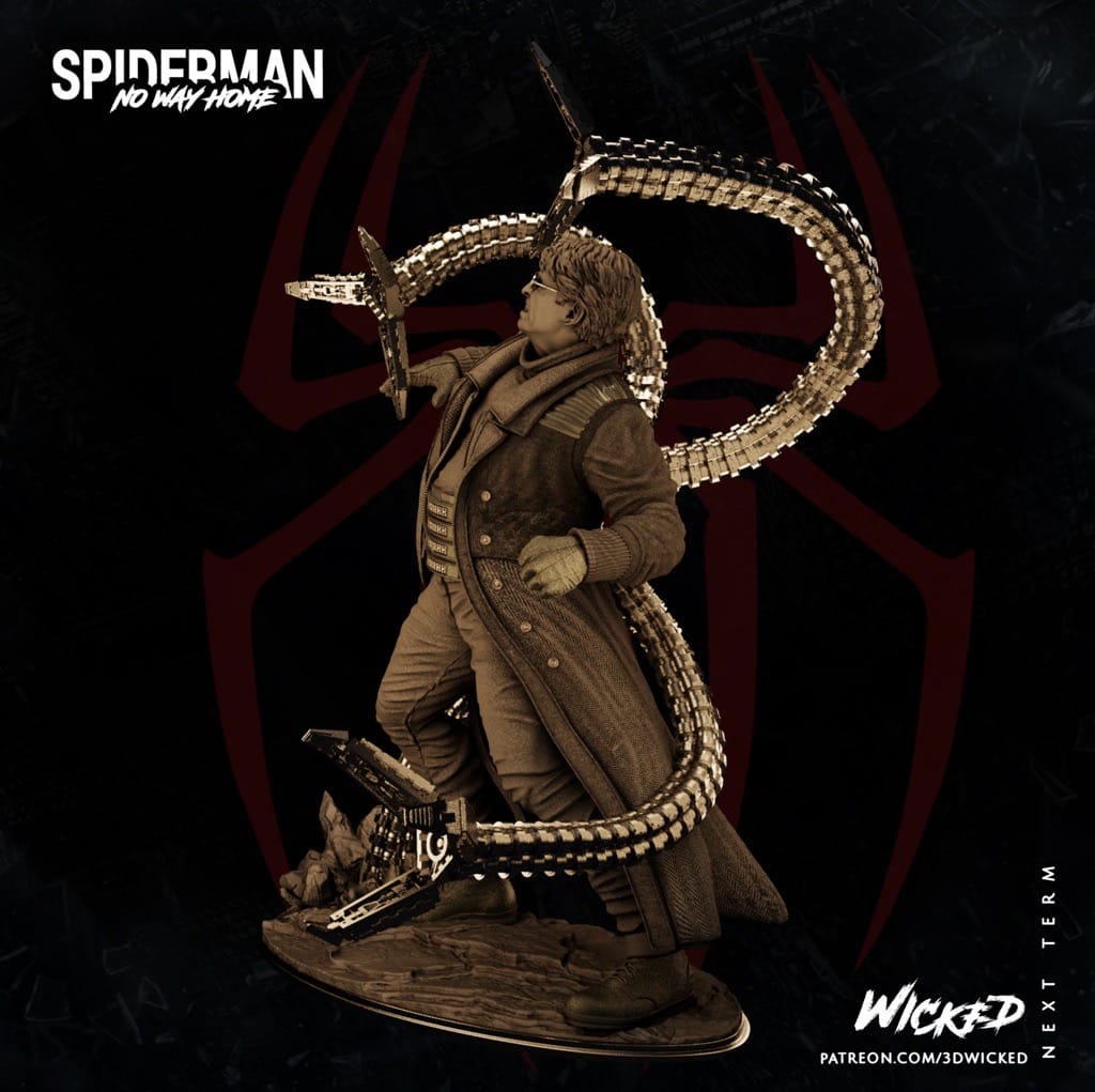 P站图纸印象馆 3DWicked 漫威 蜘蛛侠 博士章鱼 3DWicked 漫威 蜘蛛侠 博士章鱼
