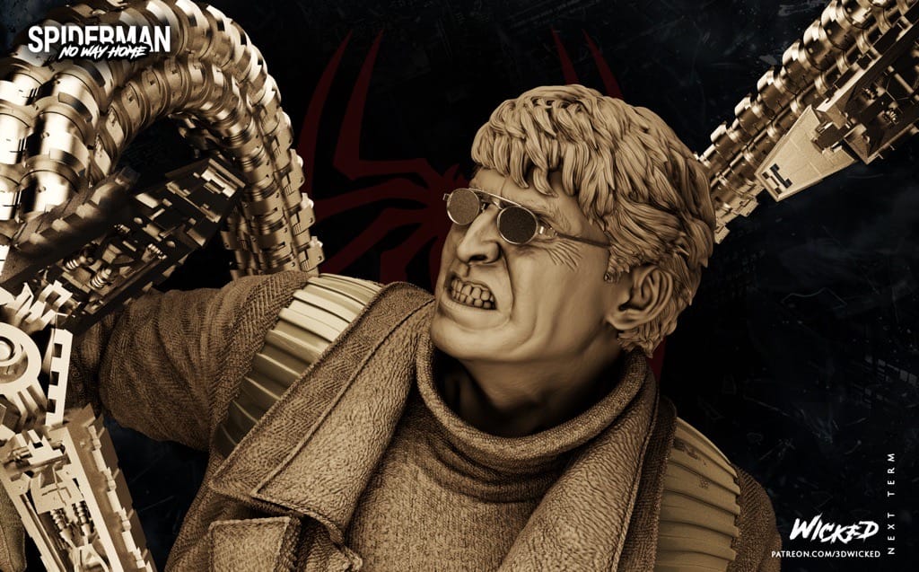 P站图纸印象馆 3DWicked 漫威 蜘蛛侠 博士章鱼 3DWicked 漫威 蜘蛛侠 博士章鱼