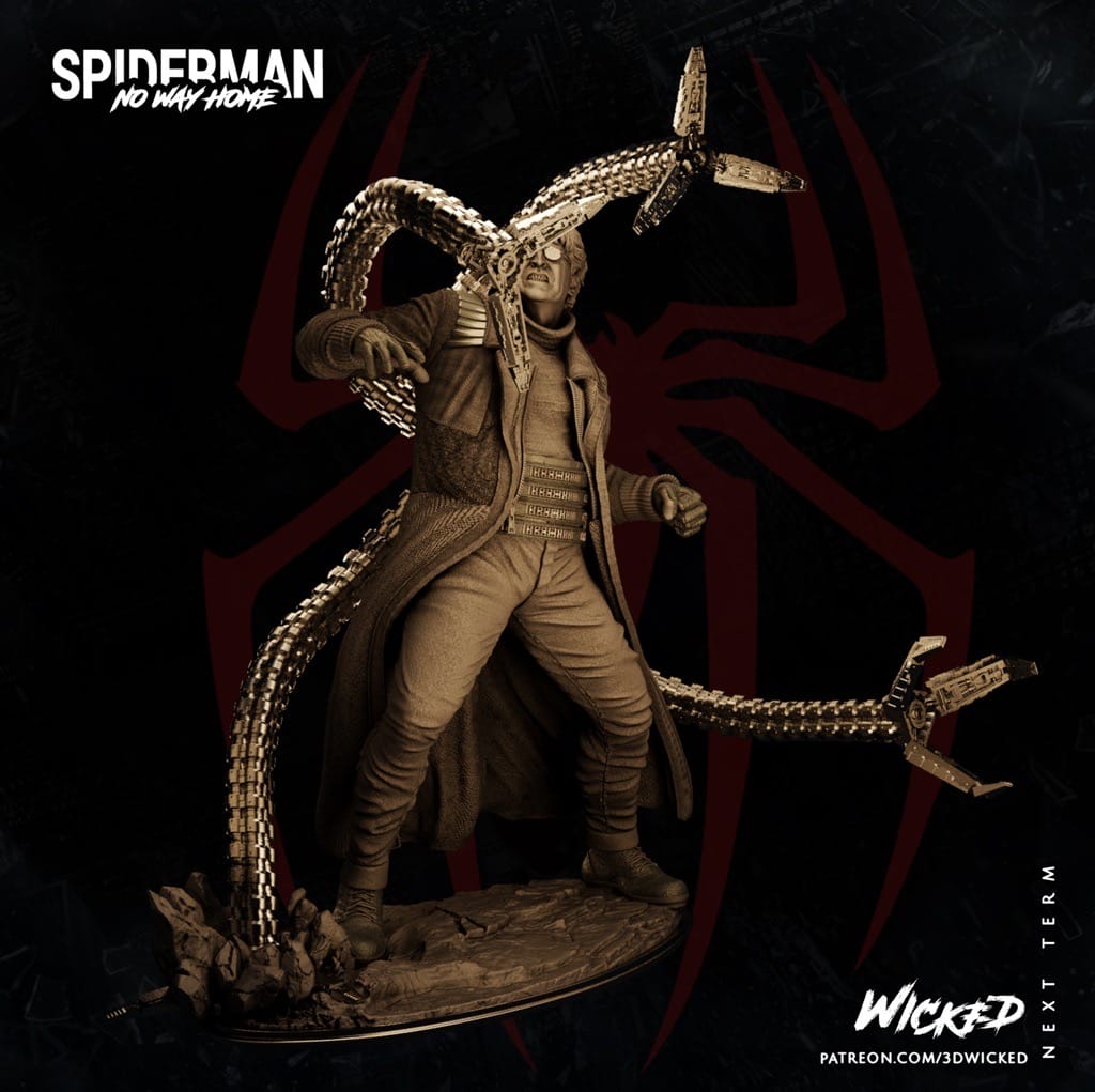 P站图纸印象馆 3DWicked 漫威 蜘蛛侠 博士章鱼 3DWicked 漫威 蜘蛛侠 博士章鱼