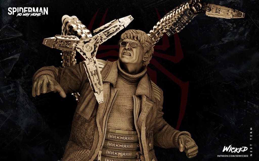 P站图纸印象馆 3DWicked 漫威 蜘蛛侠 博士章鱼 3DWicked 漫威 蜘蛛侠 博士章鱼