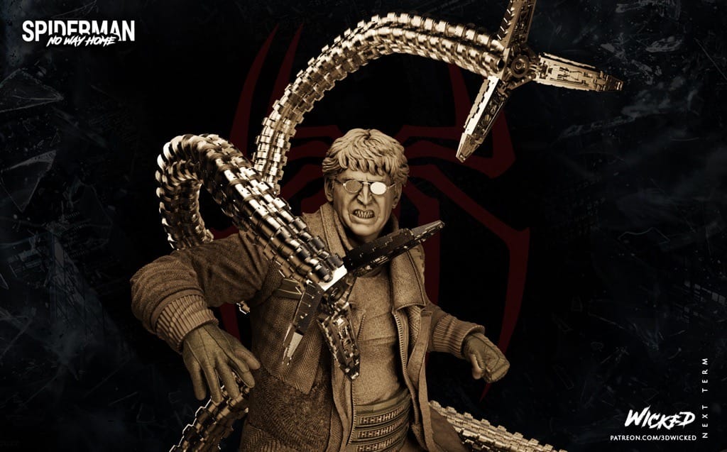 P站图纸印象馆 3DWicked 漫威 蜘蛛侠 博士章鱼 3DWicked 漫威 蜘蛛侠 博士章鱼