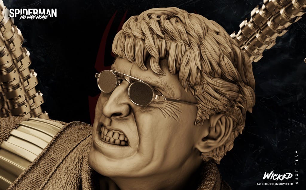 P站图纸印象馆 3DWicked 漫威 蜘蛛侠 博士章鱼 3DWicked 漫威 蜘蛛侠 博士章鱼