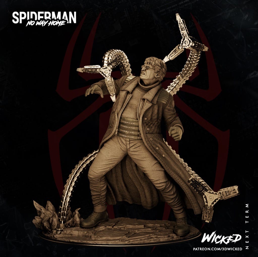 P站图纸印象馆 3DWicked 漫威 蜘蛛侠 博士章鱼 3DWicked 漫威 蜘蛛侠 博士章鱼