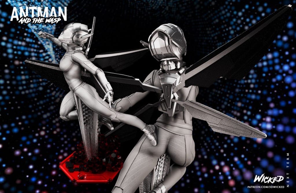 P站图纸印象馆 3DWicked 漫威 蚁人 黄蜂女 3DWicked 漫威 蚁人 黄蜂女