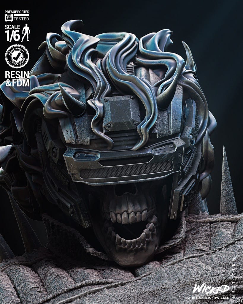 P站图纸印象馆 3DWicked 漫威 恶灵骑士 3DWicked 漫威 恶灵骑士