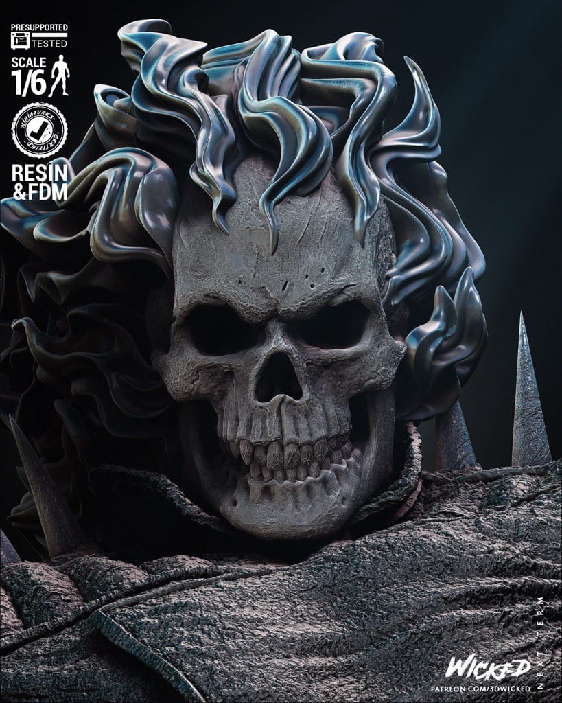 P站图纸印象馆 3DWicked 漫威 恶灵骑士 3DWicked 漫威 恶灵骑士