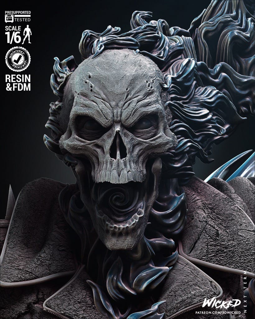 P站图纸印象馆 3DWicked 漫威 恶灵骑士 3DWicked 漫威 恶灵骑士