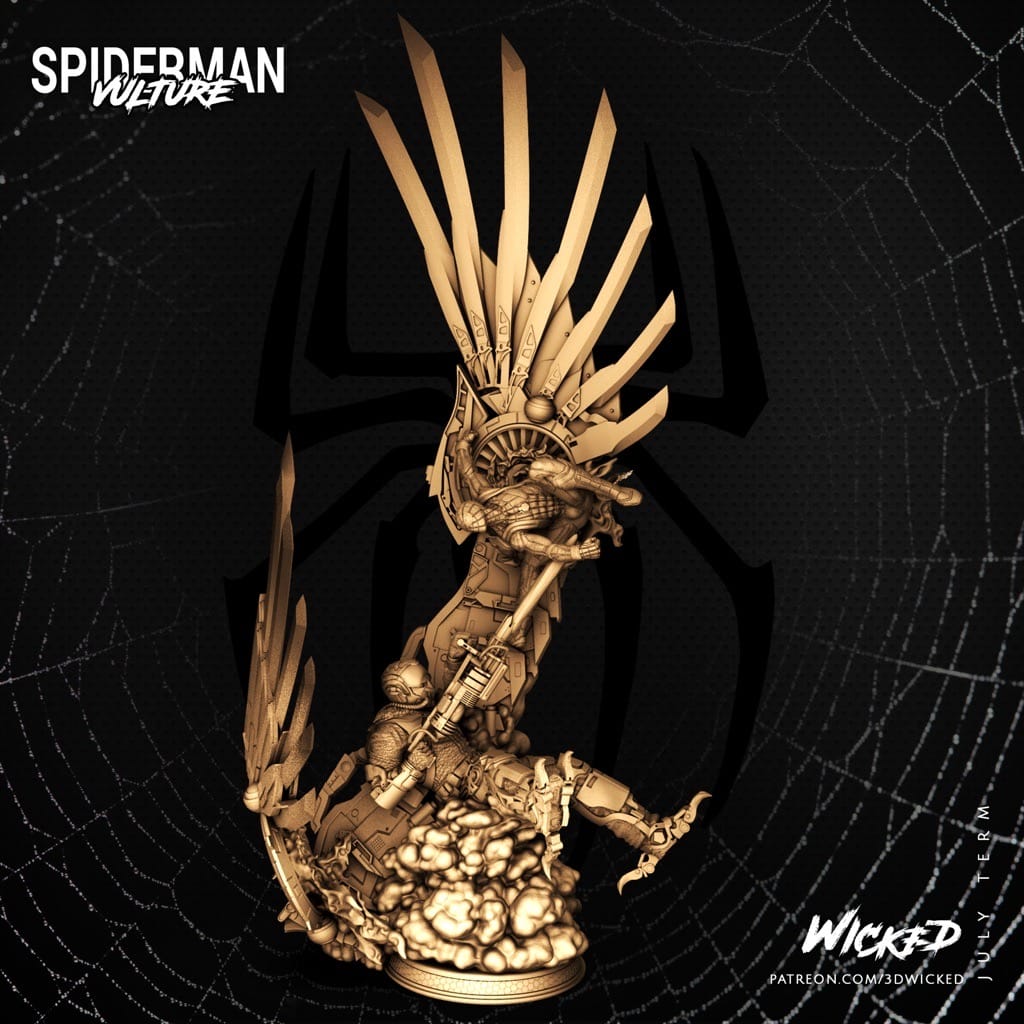 P站图纸印象馆 3DWicked 漫威 蜘蛛侠 秃鹫 3DWicked 漫威 蜘蛛侠 秃鹫