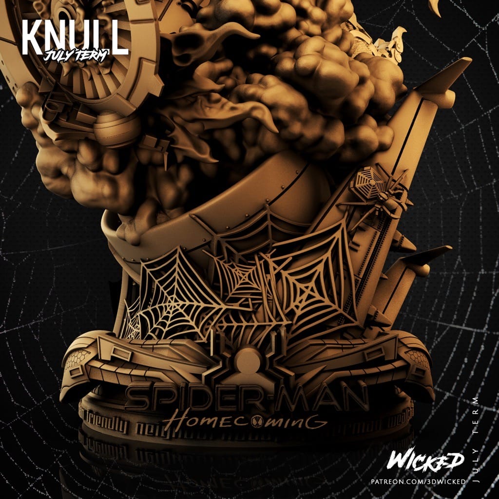 P站图纸印象馆 3DWicked 漫威 蜘蛛侠 秃鹫 3DWicked 漫威 蜘蛛侠 秃鹫