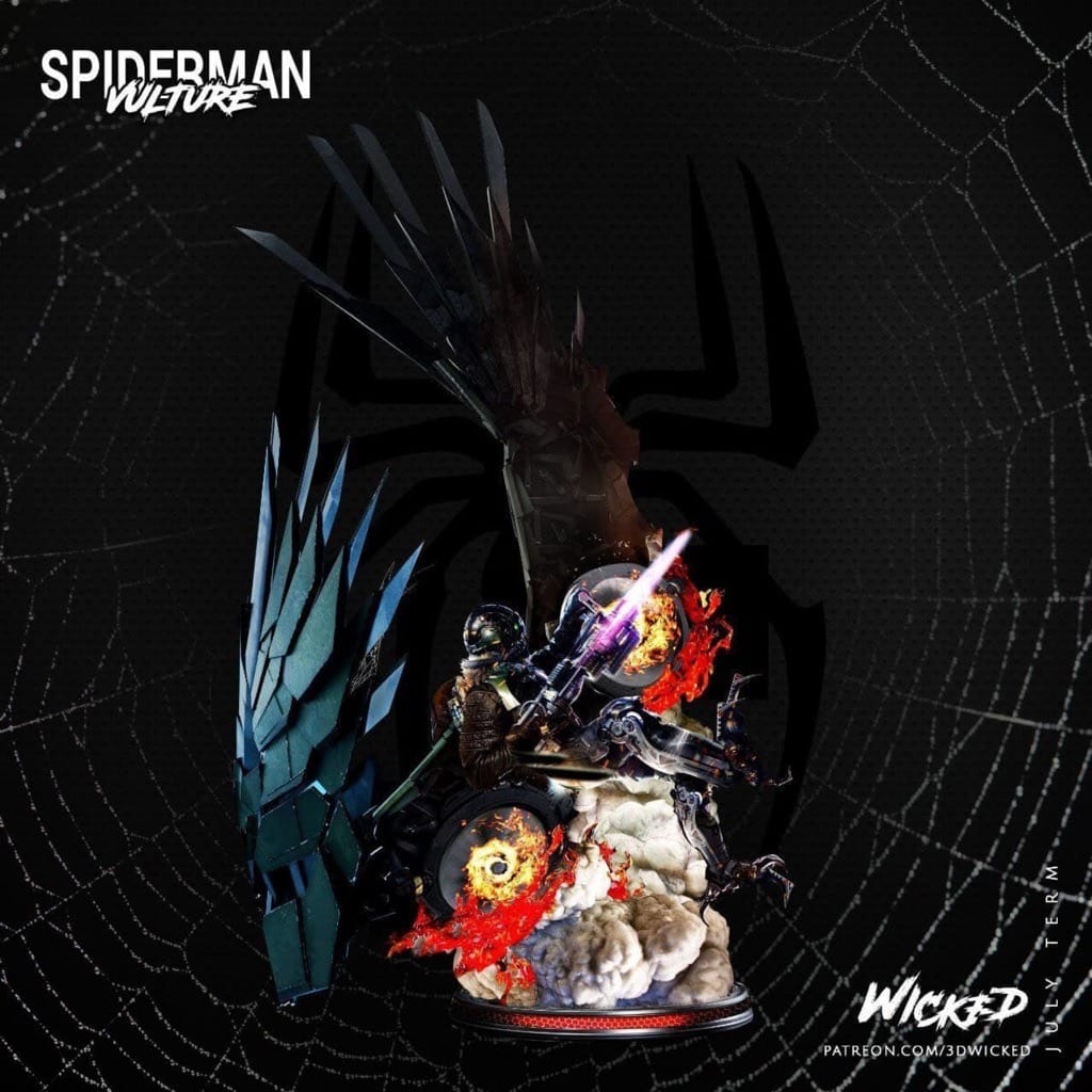 P站图纸印象馆 3DWicked 漫威 蜘蛛侠 秃鹫 3DWicked 漫威 蜘蛛侠 秃鹫