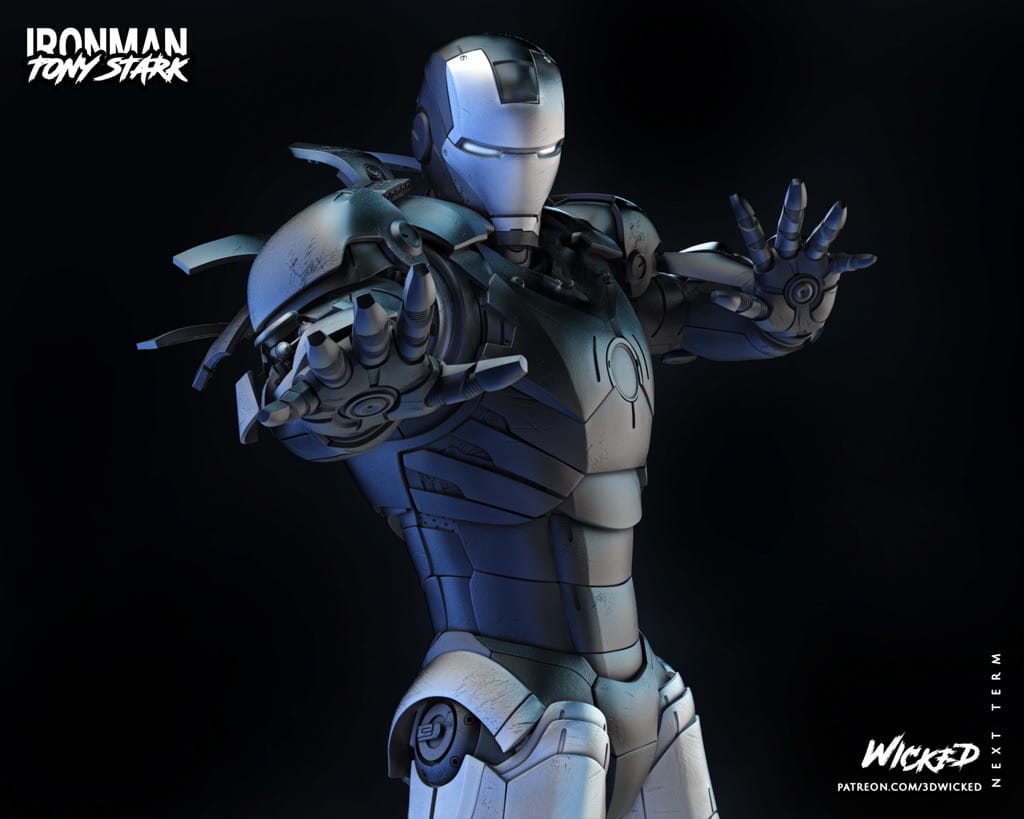 P站图纸印象馆 3DWicked 漫威 复联 钢铁侠 3DWicked 漫威 复联 钢铁侠