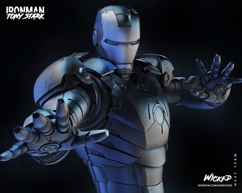 P站图纸印象馆 3DWicked 漫威 复联 钢铁侠 3DWicked 漫威 复联 钢铁侠