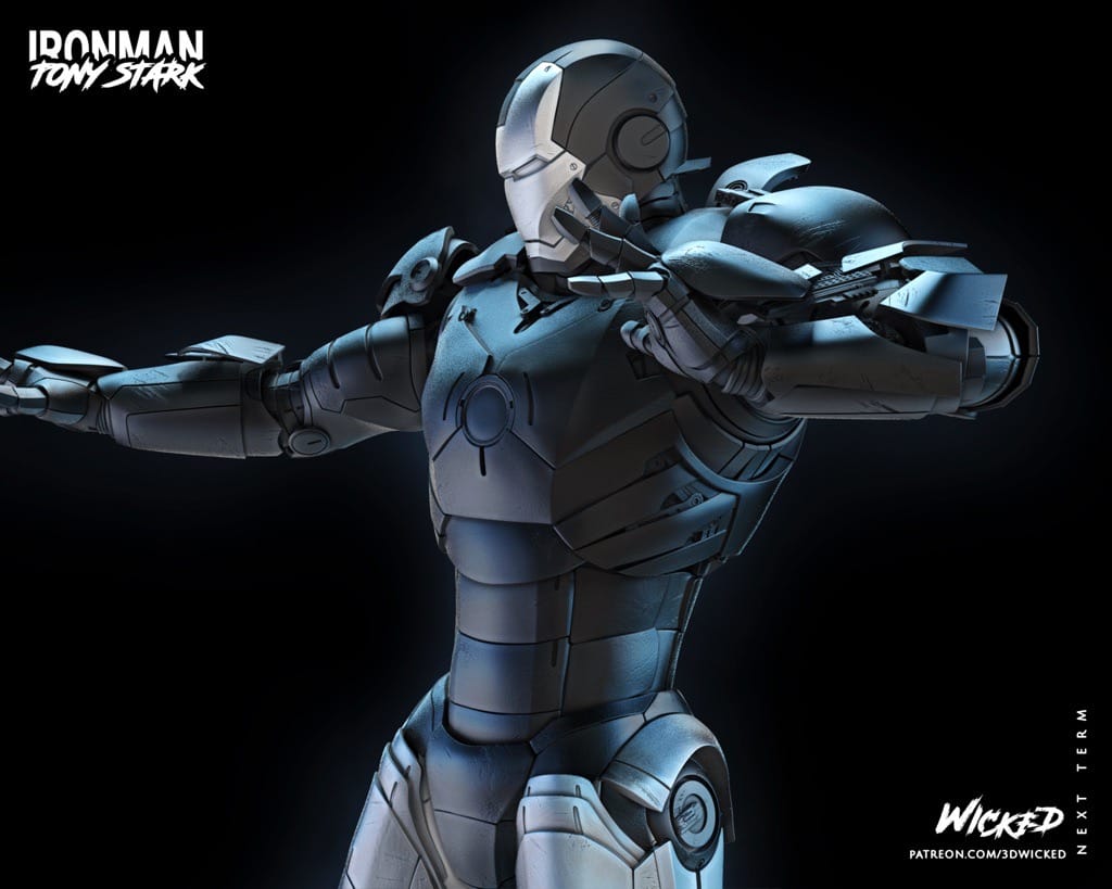 P站图纸印象馆 3DWicked 漫威 复联 钢铁侠 3DWicked 漫威 复联 钢铁侠