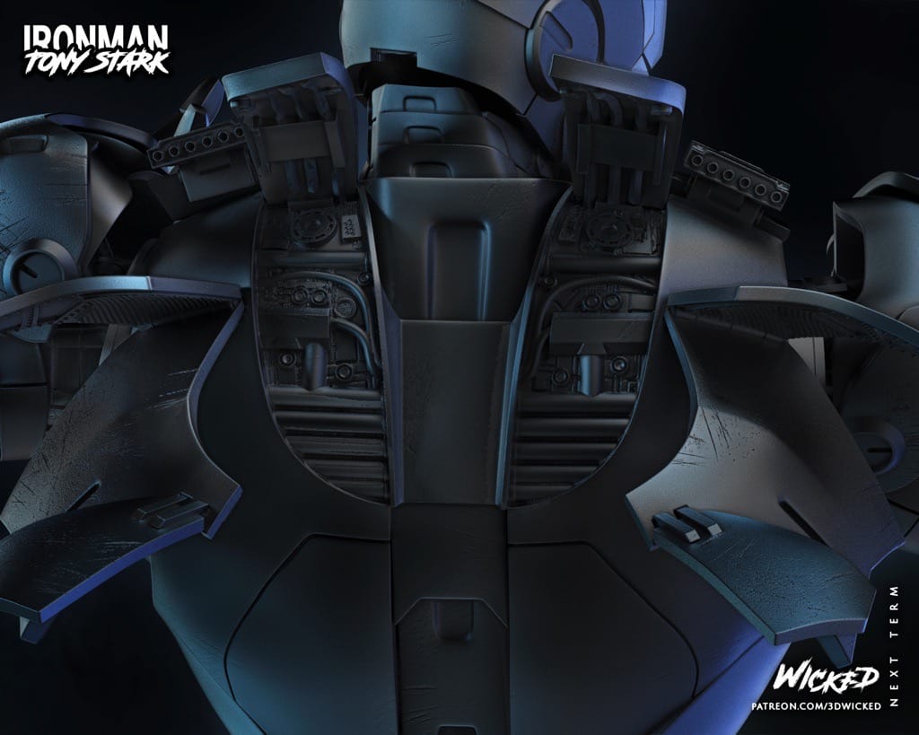 P站图纸印象馆 3DWicked 漫威 复联 钢铁侠 3DWicked 漫威 复联 钢铁侠