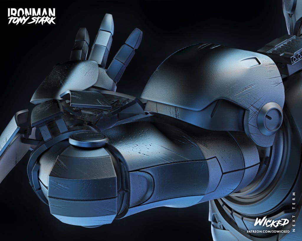 P站图纸印象馆 3DWicked 漫威 复联 钢铁侠 3DWicked 漫威 复联 钢铁侠