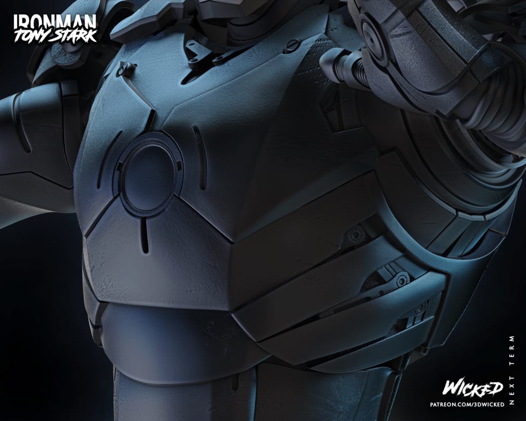 P站图纸印象馆 3DWicked 漫威 复联 钢铁侠 3DWicked 漫威 复联 钢铁侠