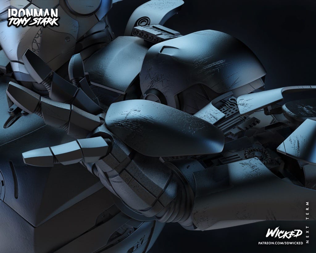 P站图纸印象馆 3DWicked 漫威 复联 钢铁侠 3DWicked 漫威 复联 钢铁侠