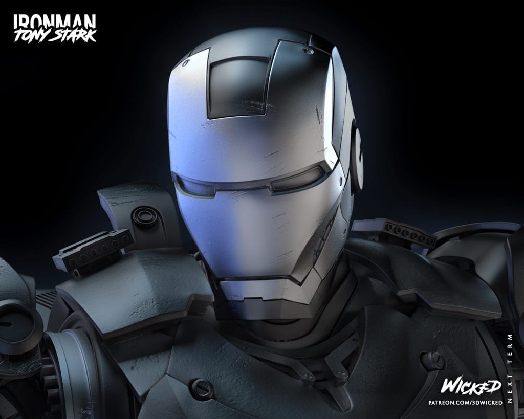 P站图纸印象馆 3DWicked 漫威 复联 钢铁侠 3DWicked 漫威 复联 钢铁侠