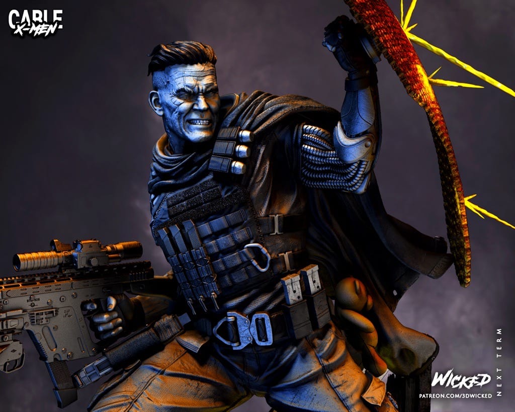 P站图纸印象馆 3DWicked 漫威 非凡X战警 电索 3DWicked 漫威 非凡X战警 电索