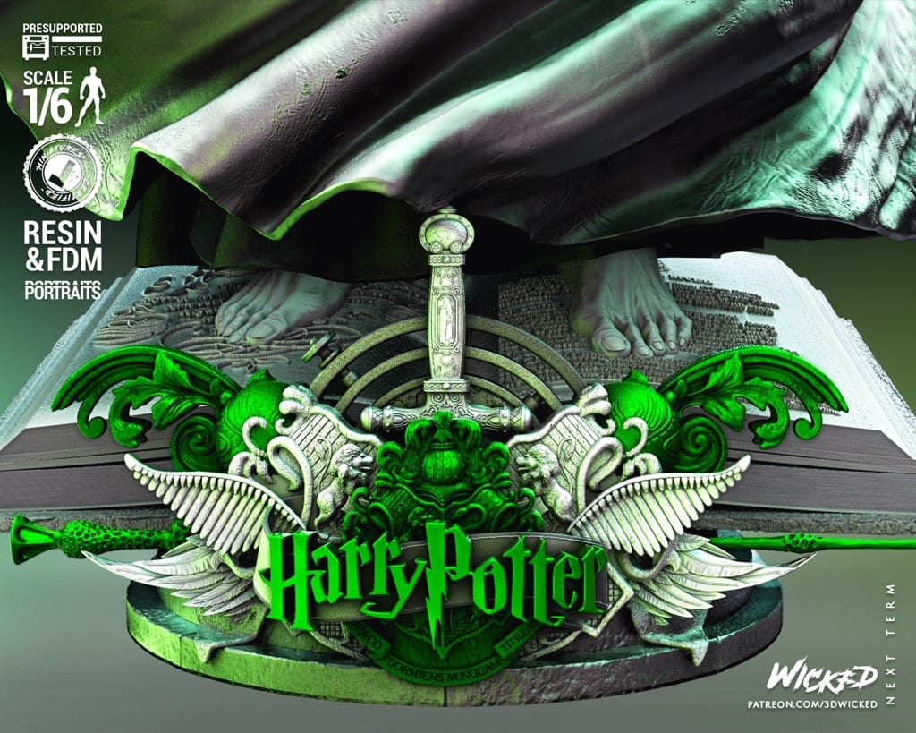 P站图纸印象馆 3DWicked 哈利波特 伏地魔 3DWicked 哈利波特 伏地魔