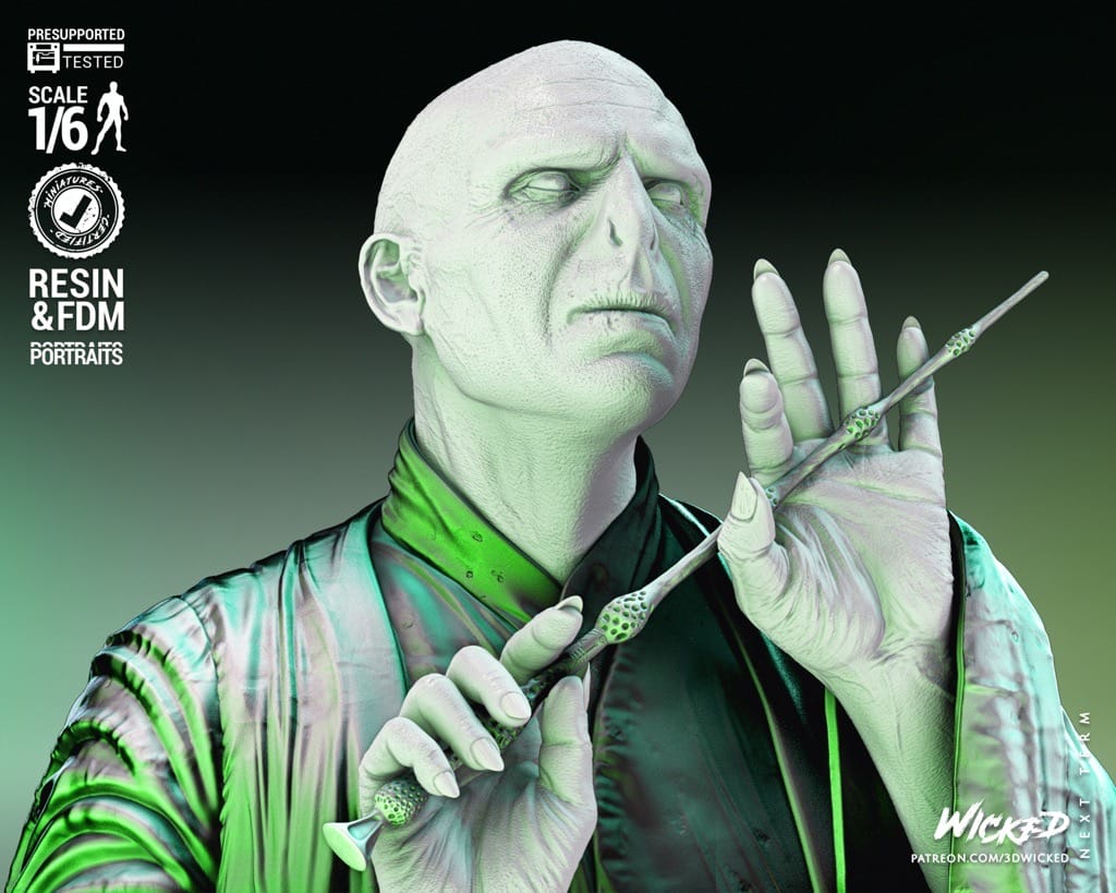 P站图纸印象馆 3DWicked 哈利波特 伏地魔 3DWicked 哈利波特 伏地魔