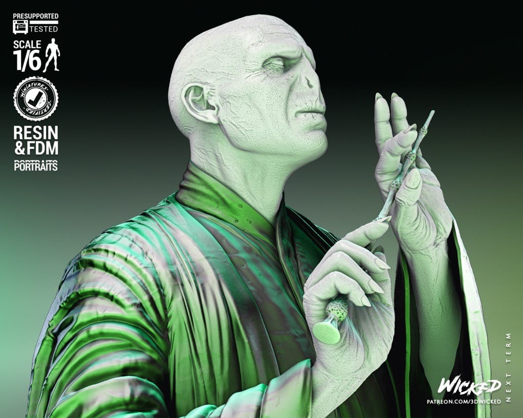 P站图纸印象馆 3DWicked 哈利波特 伏地魔 3DWicked 哈利波特 伏地魔