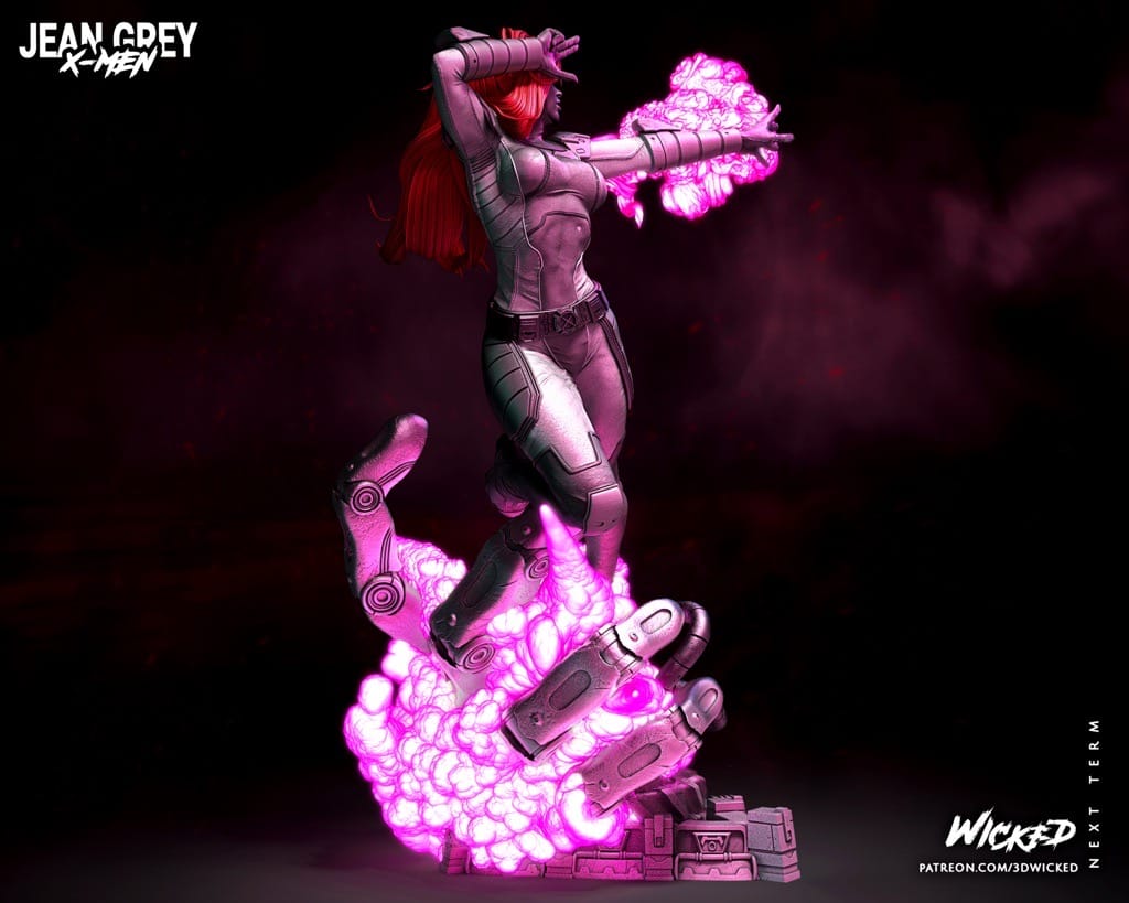 P站图纸印象馆 3DWicked 漫威 X战警 琴·葛蕾 3DWicked 漫威 X战警 琴·葛蕾