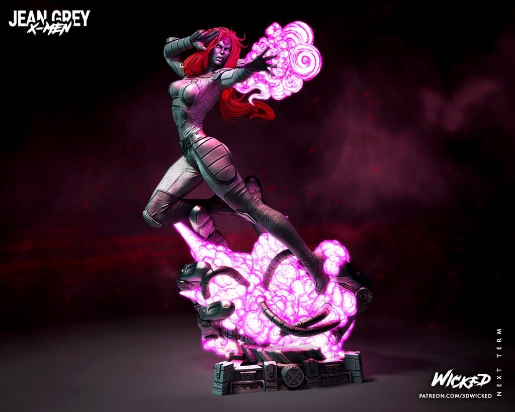 P站图纸印象馆 3DWicked 漫威 X战警 琴·葛蕾 3DWicked 漫威 X战警 琴·葛蕾