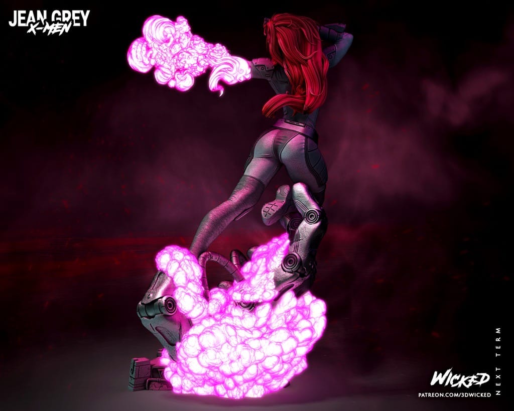 P站图纸印象馆 3DWicked 漫威 X战警 琴·葛蕾 3DWicked 漫威 X战警 琴·葛蕾