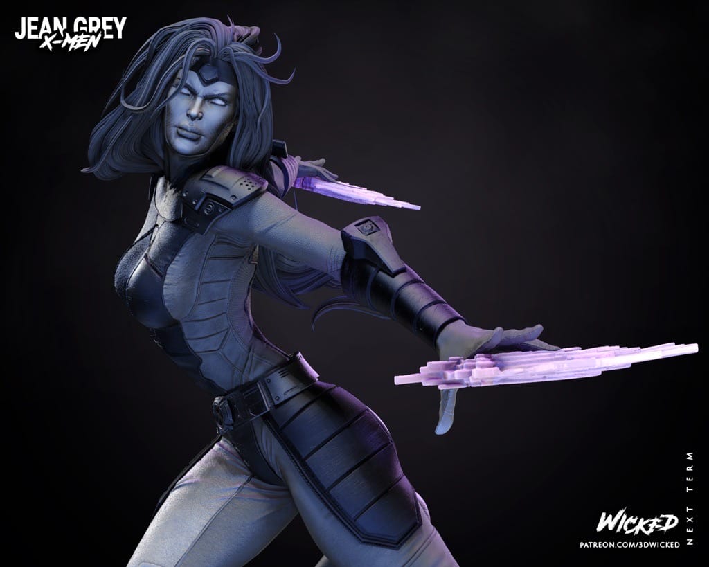 P站图纸印象馆 3DWicked 漫威 X战警 琴·葛蕾 3DWicked 漫威 X战警 琴·葛蕾