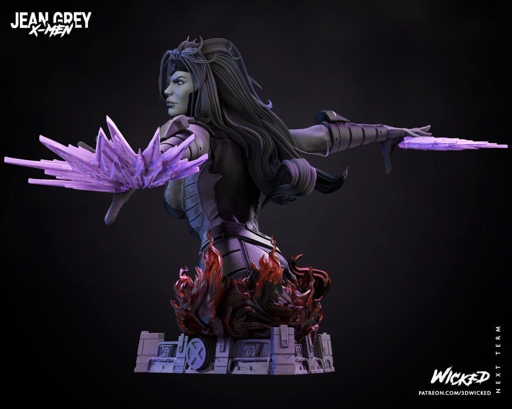 P站图纸印象馆 3DWicked 漫威 X战警 琴·葛蕾 3DWicked 漫威 X战警 琴·葛蕾