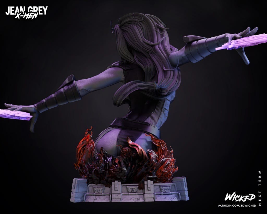 P站图纸印象馆 3DWicked 漫威 X战警 琴·葛蕾 3DWicked 漫威 X战警 琴·葛蕾