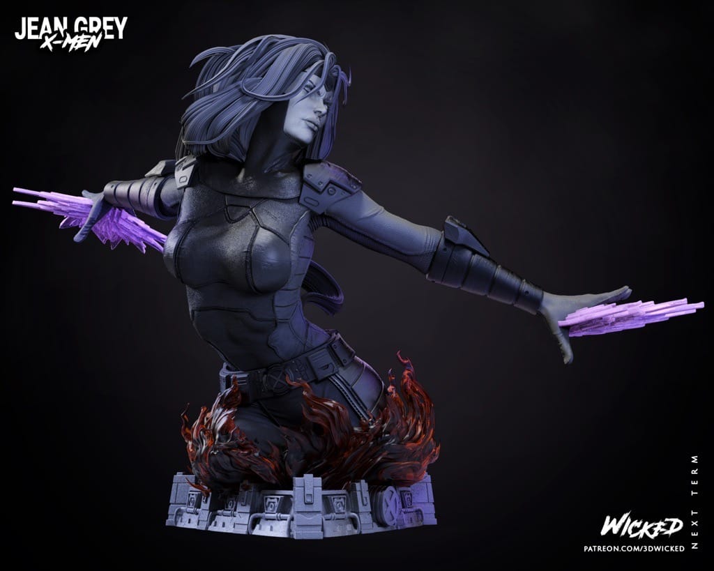 P站图纸印象馆 3DWicked 漫威 X战警 琴·葛蕾 3DWicked 漫威 X战警 琴·葛蕾