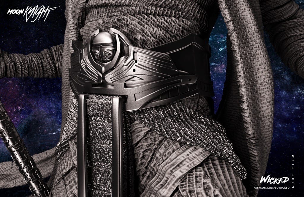 P站图纸印象馆 3DWicked 漫威 月光骑士 孔苏 3DWicked 漫威 月光骑士 孔苏