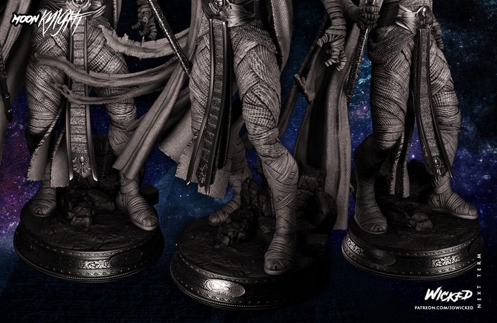 P站图纸印象馆 3DWicked 漫威 月光骑士 孔苏 3DWicked 漫威 月光骑士 孔苏