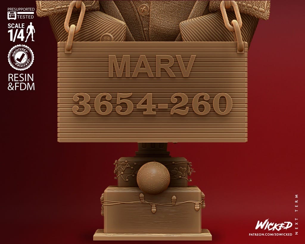 P站图纸印象馆 3DWicked 小鬼当家 Marv 3DWicked 小鬼当家 Marv