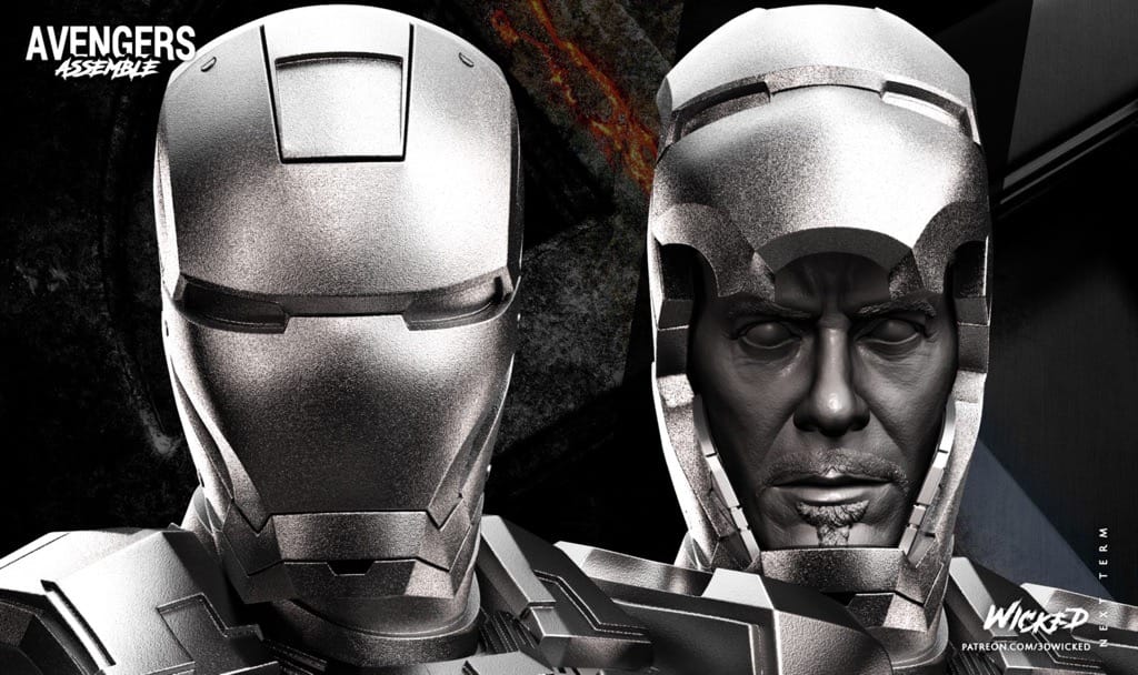 P站图纸印象馆 3DWicked 漫威 复联 钢铁侠 3DWicked 漫威 复联 钢铁侠