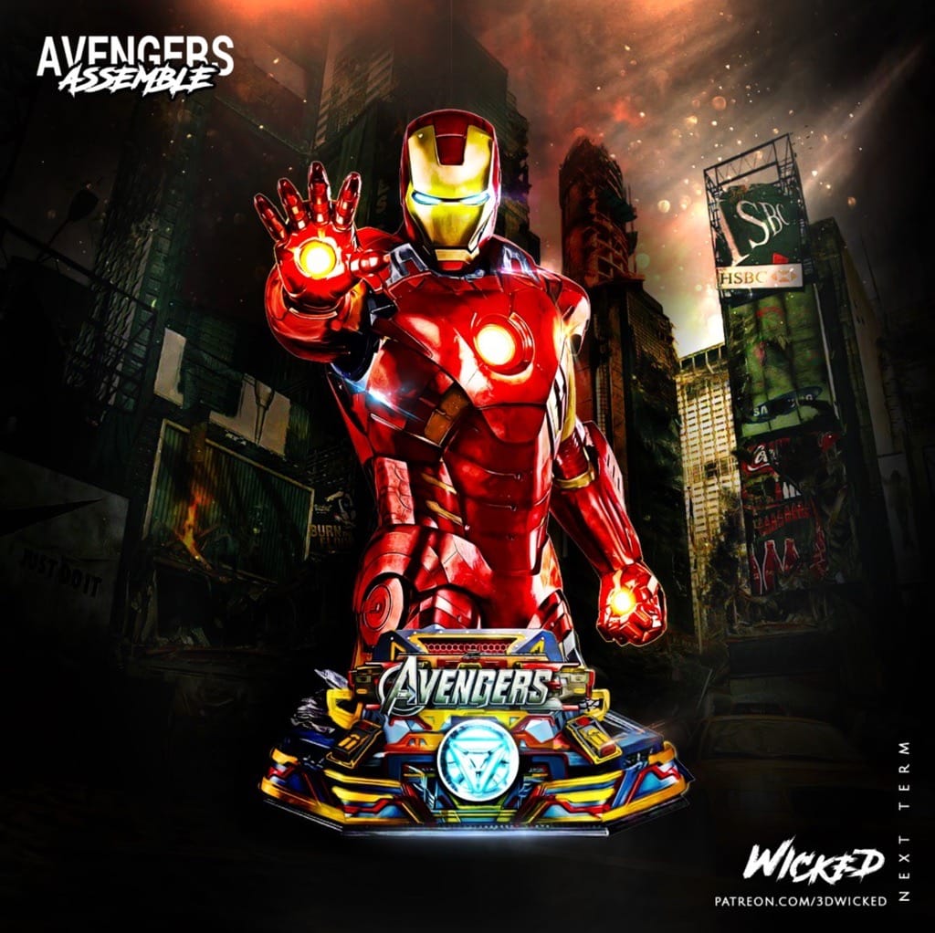 P站图纸印象馆 3DWicked 漫威 复联 钢铁侠 3DWicked 漫威 复联 钢铁侠