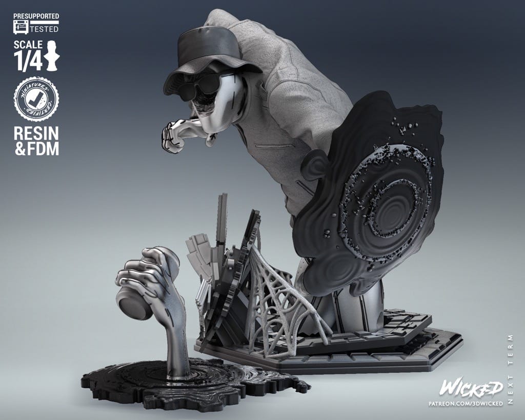 P站图纸印象馆 3DWicked 漫威 蜘蛛侠 斑点 3DWicked 漫威 蜘蛛侠 斑点